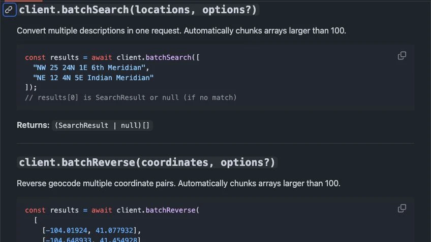 PLSS API for O&G Lease Databases: Geocoding Legal Descriptions at Scale