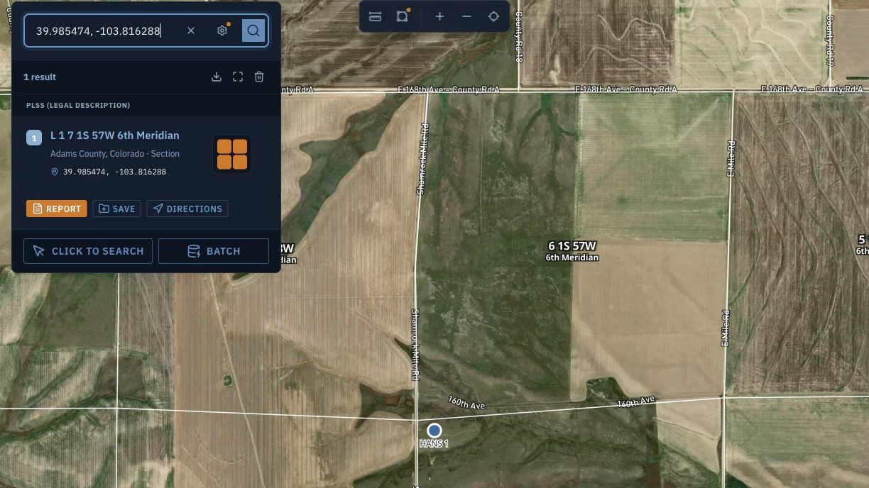 GPS to PLSS Reverse Lookup: Converting Coordinates to a Legal Land Description