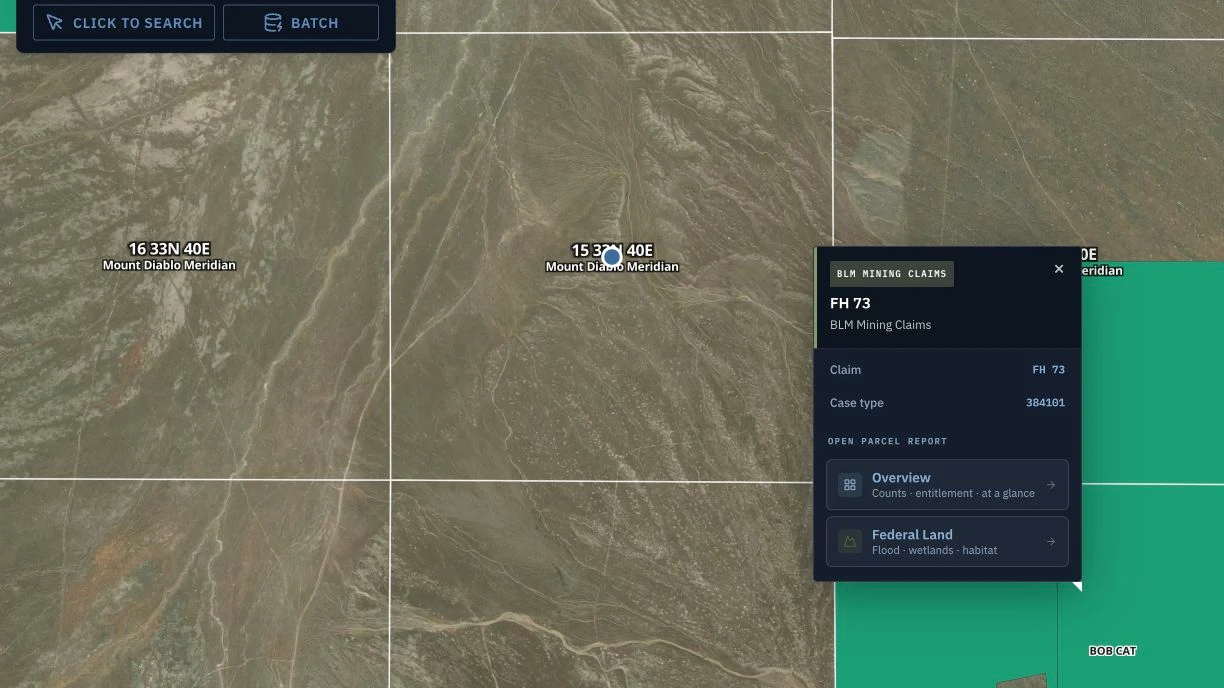 Mining Claims on BLM Land: PLSS Legal Descriptions and 43 CFR Location Notice Requirements
