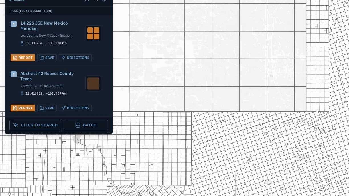 Permian Basin Cross-State Title Work: Texas Abstract Descriptions and New Mexico PLSS in One Workflow