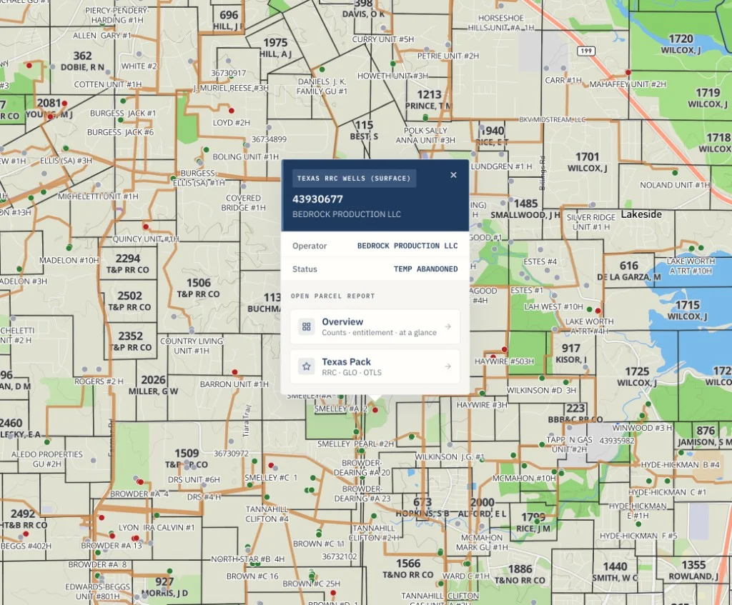 Permian Basin Lease Due Diligence: Using the Texas Pack for RRC Wells, Production History, and Active Permits